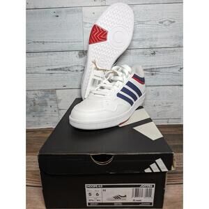 Mens Size 5 / Womens 6 - Adidas Hoops 4.0 White Blue Retro Sneakers JQ9986 New